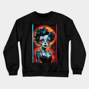 3D Zombie Betty Boop Crewneck Sweatshirt
